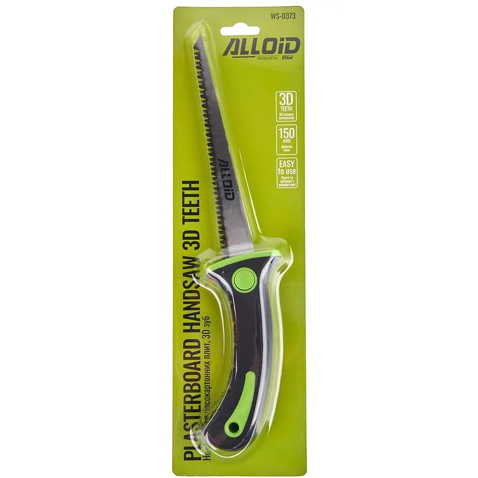 Ножовка Alloid Building Tools для гипсокартонных плит 150 мм (WS-0373) - фото 2