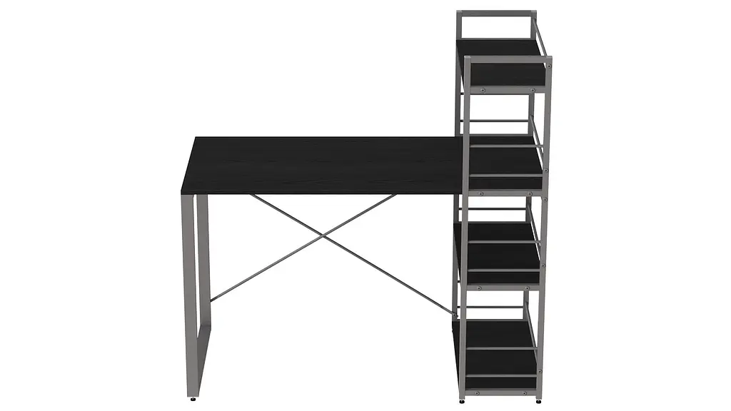 Письмовий стіл Ferrum-decor Серії Конект з етажеркою 75x120x60 сірий ДСП Сосна Кембра 16мм (FRD-104235) - фото 4