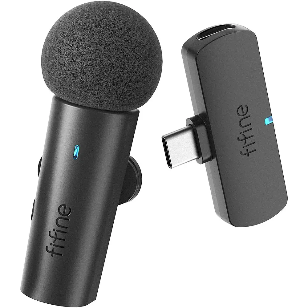 Мікрофон петличний Fifine M6 Wireless Black UA