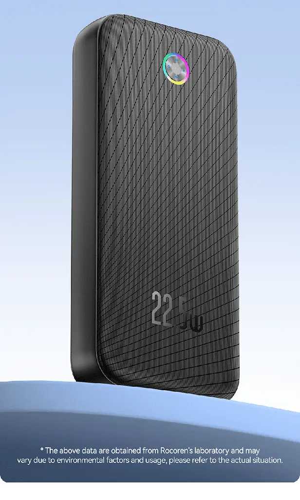 Павербанк - портативний аккумулятор Rocoren Haoyue Pro 20000mAh 22.5W чорний - фото 4