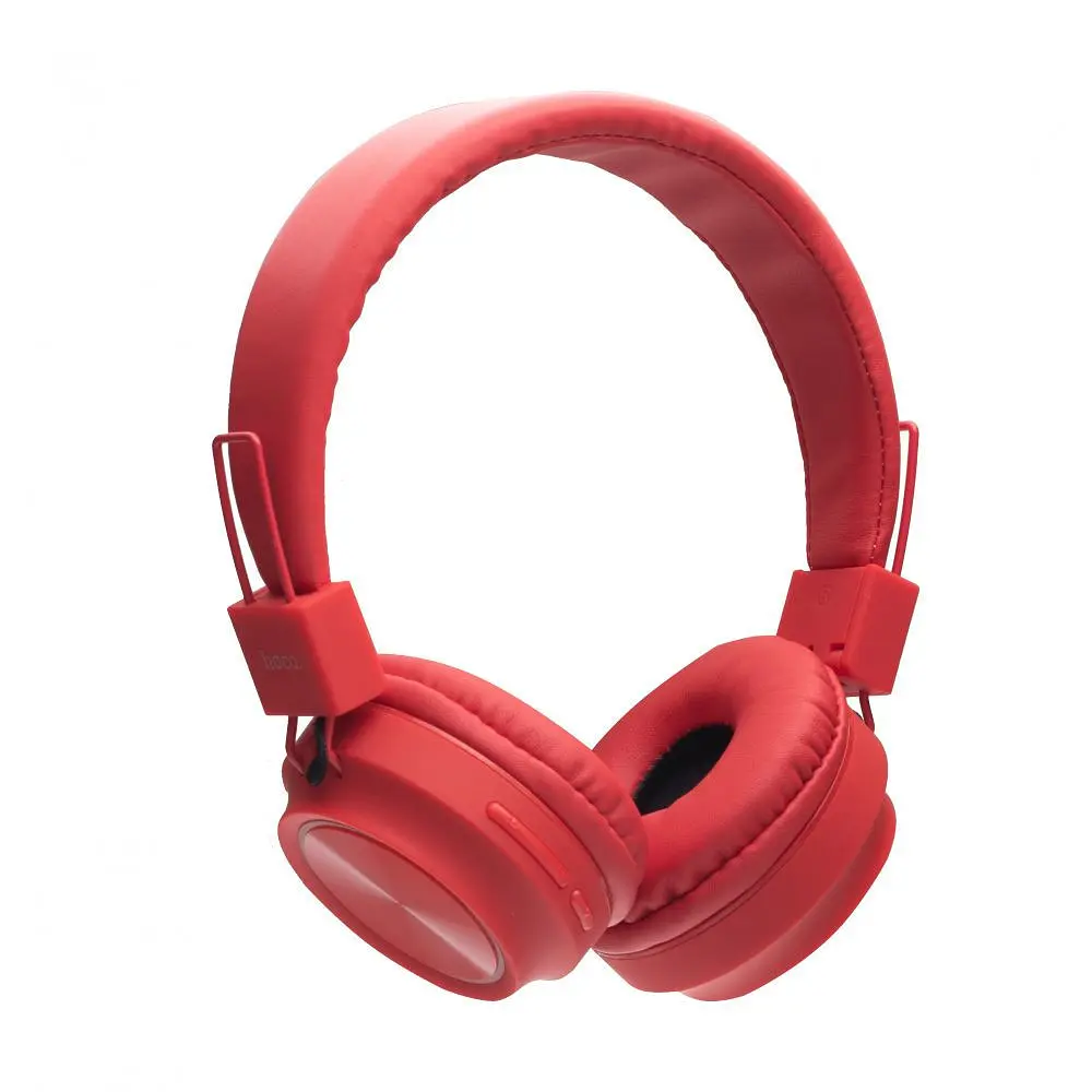 Беспроводная Bluetooth гарнитура Hoco W25 Promise наушники для ПК Red - фото 2