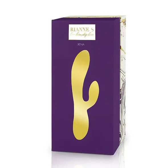 Вібратор-кролик Rianne S: Xena Purple/Lilac, 10 режимів, медичний силікон, подарункове паковання - фото 2