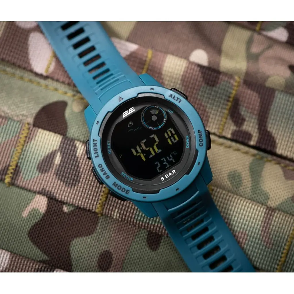 Тактичні смартгодинники 2E DeltaX Blue з компасом і крокоміром - фото 8