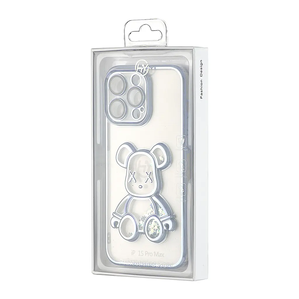 Чохол Shining Bear Case Protected Camera iPhone 15 Pro Max Blue - фото 2