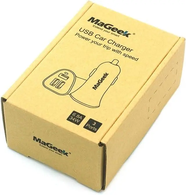 Автомобільний зарядний пристрій MaGeek MG-34W, 34W, 3 USB порти - фото 2
