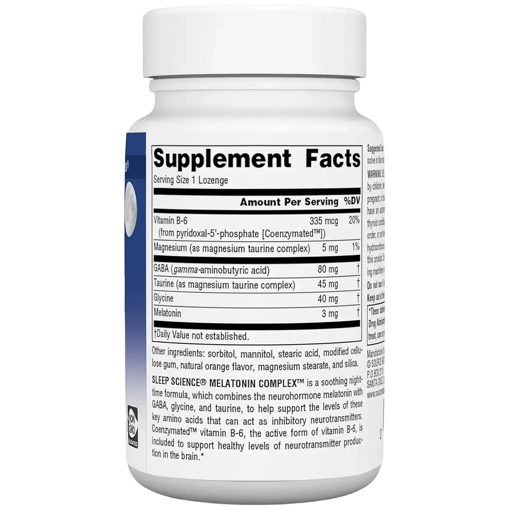 Комплекс для сну Source Naturals Sleep Science Melatonin Complex 3 мг 50 апельсинових пастилок - фото 2
