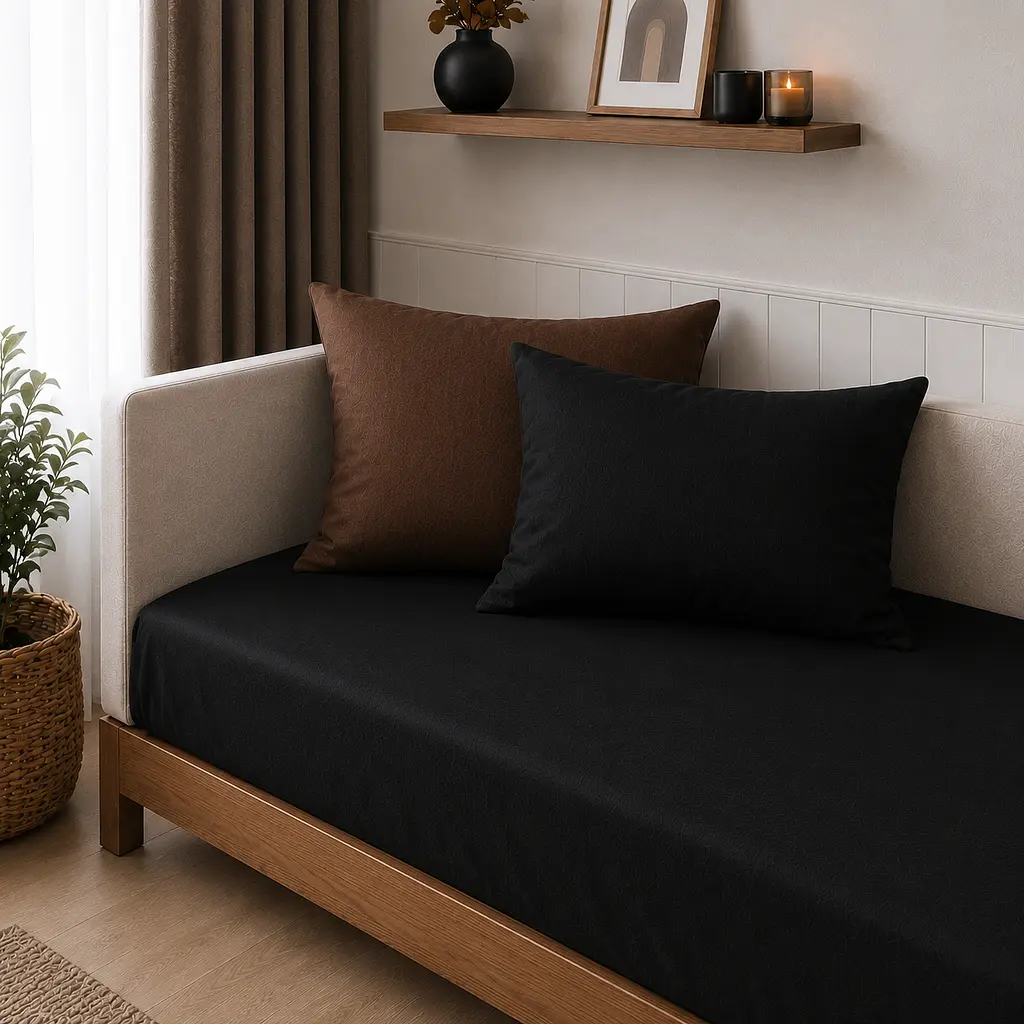 Дитяча постільна білизна MIRSON JUNIOR фланель Black/Brown 150х220см (2200012801628) - фото 8