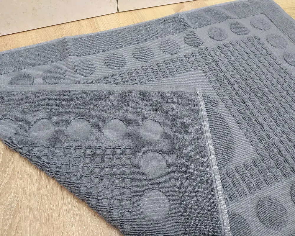 Турецький рушник для ніг Zeron 50х70 Gray щільність 750 г/м2 - фото 3