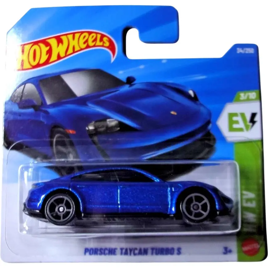 Базова машинка Hot Wheels HW EV Porsche Taycan Turbo S синя (5785) JJL01-N521