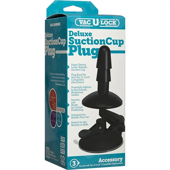 Doc Johnson Vac-U-Lock Deluxe Suction Cup Plug кріплення для душу з присоскою для фалоімітаторів з Vac-U-Lock - фото 2