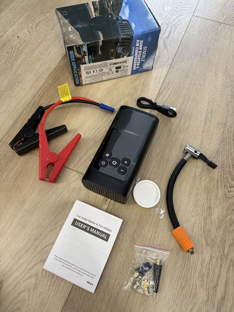 Портативний пусковий пристрій 5 в 1 (Бустер) з компресором та Power Bank (1000A, 6400 mAh) - фото 9