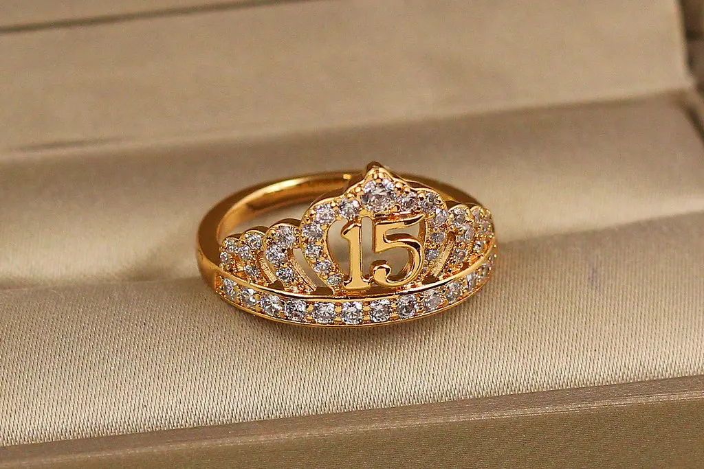 Кільце Xuping Jewelry Корона 15 р 18 золотисте