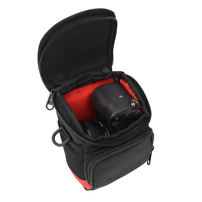 Сумка для фотоапарата Sony 11x14x8 см Чорно-червоний (IBF088BR6) - фото 5