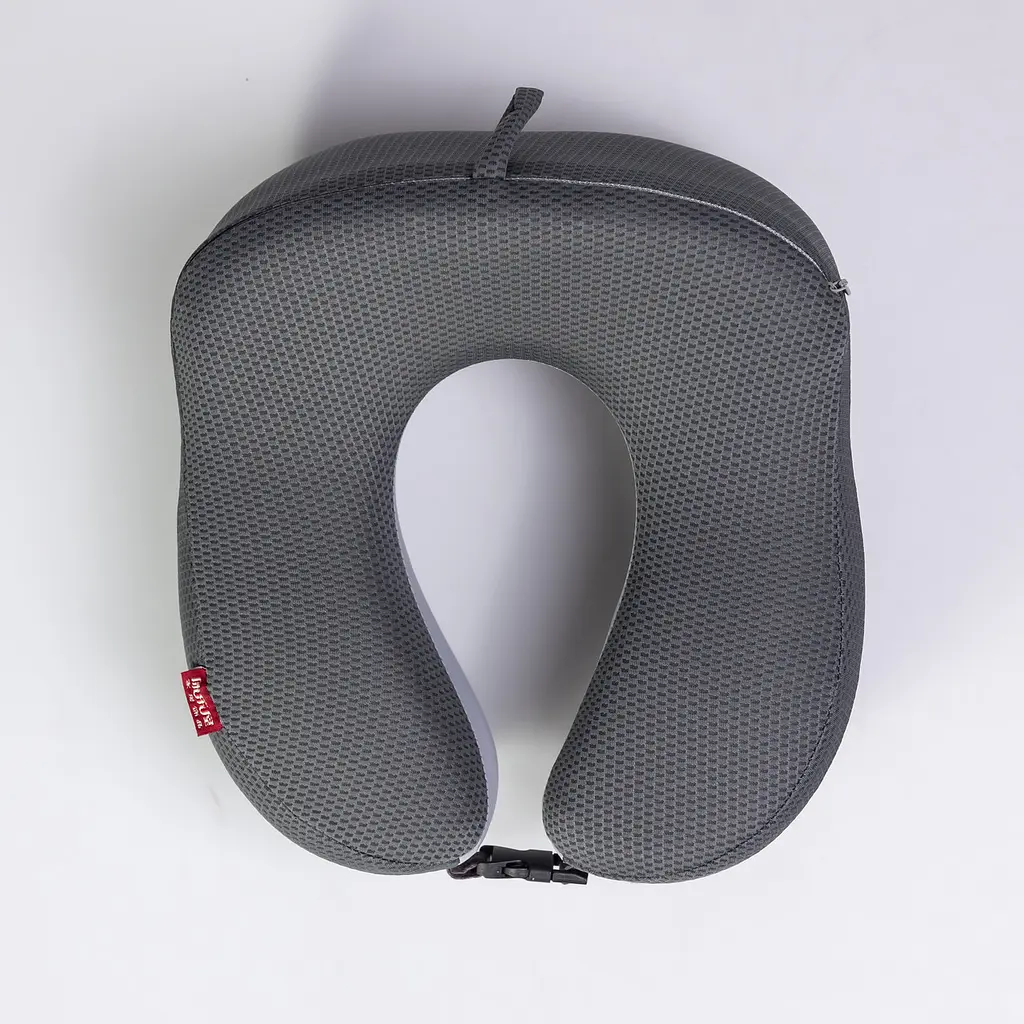Подушка для шиї Yiwu Camelback HP-56-19G U-подібна з охолоджуючим ефектом Memory Foam сіра - фото 3