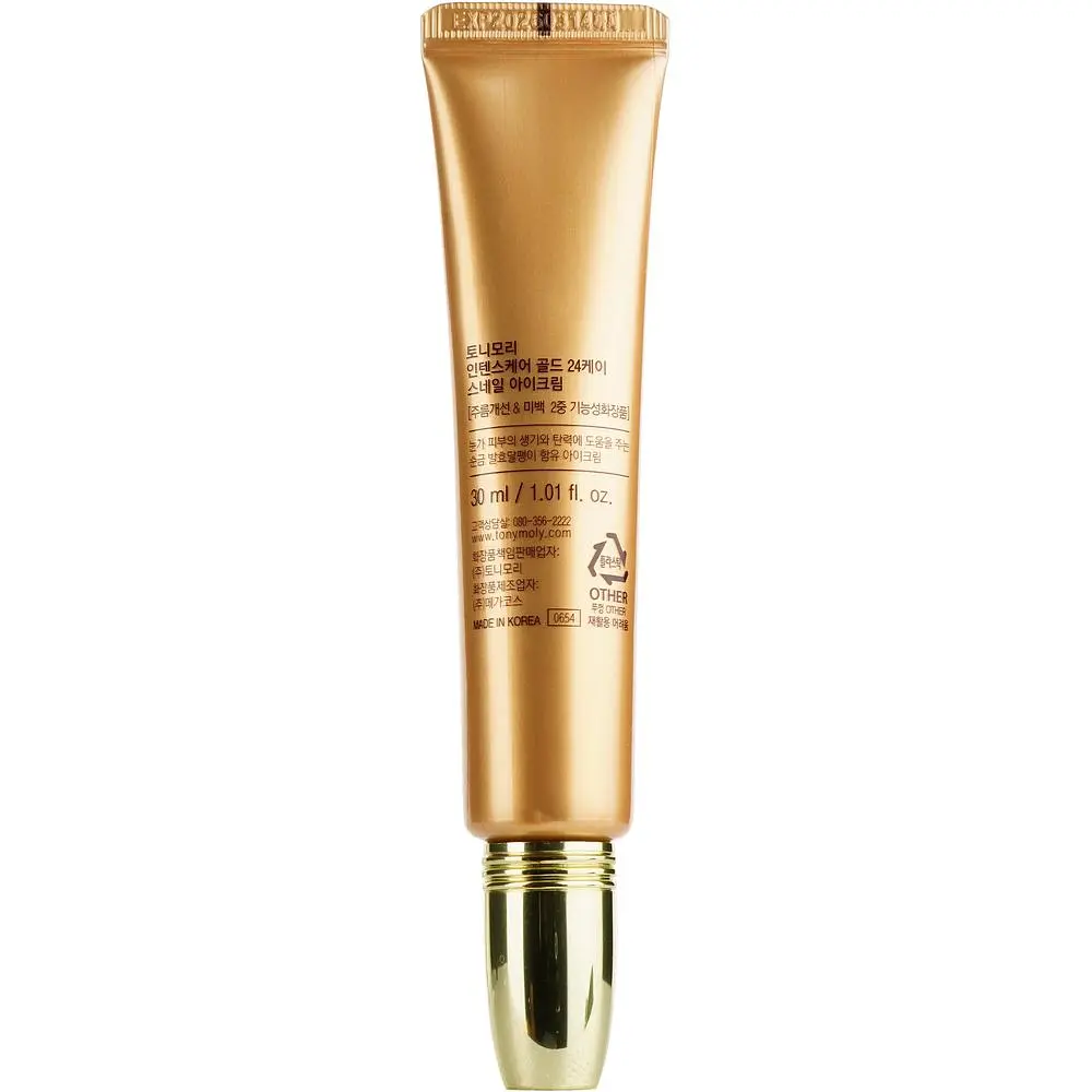 Крем для зони навколо очей Tony Moly Intense Care Gold 24K Snail 30 мл - фото 3