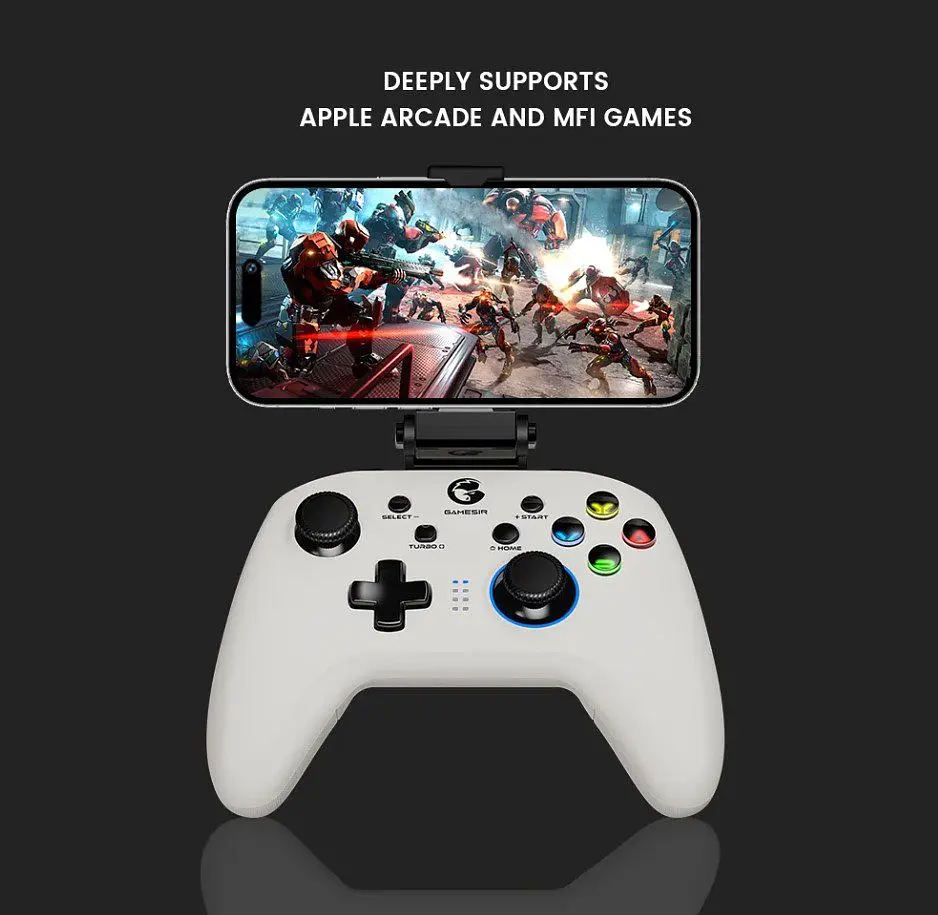 Геймпад джойстик для смартфона GameSir T4 Pro White MFi Multi-platform Game Controller - фото 8