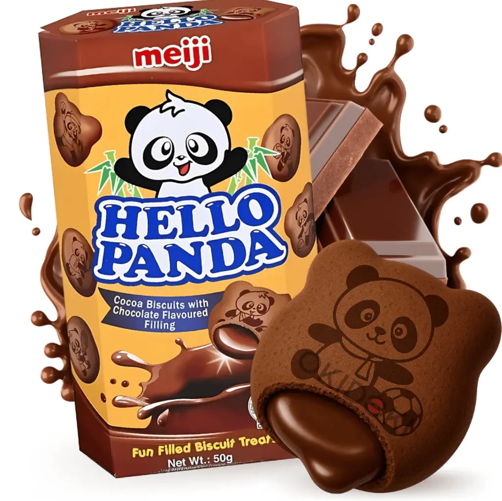 Шоколадне печиво Meiji Hello Panda Cocoa Biscuits Chocolate 42г - фото 2