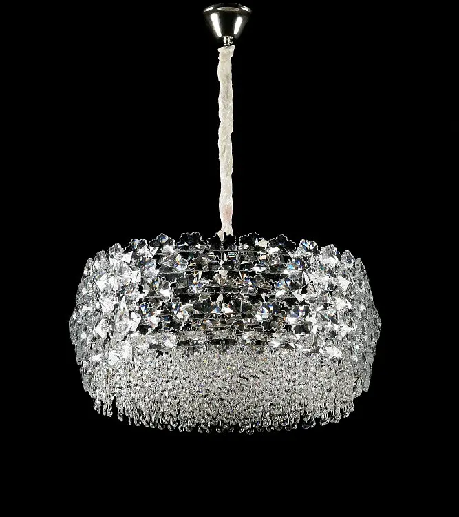 Підвісна кришталева люстра Splendid Ray L5748/600/10 (SLIVER), хром, 10 ламп E14, від 13-20 м² - фото 2
