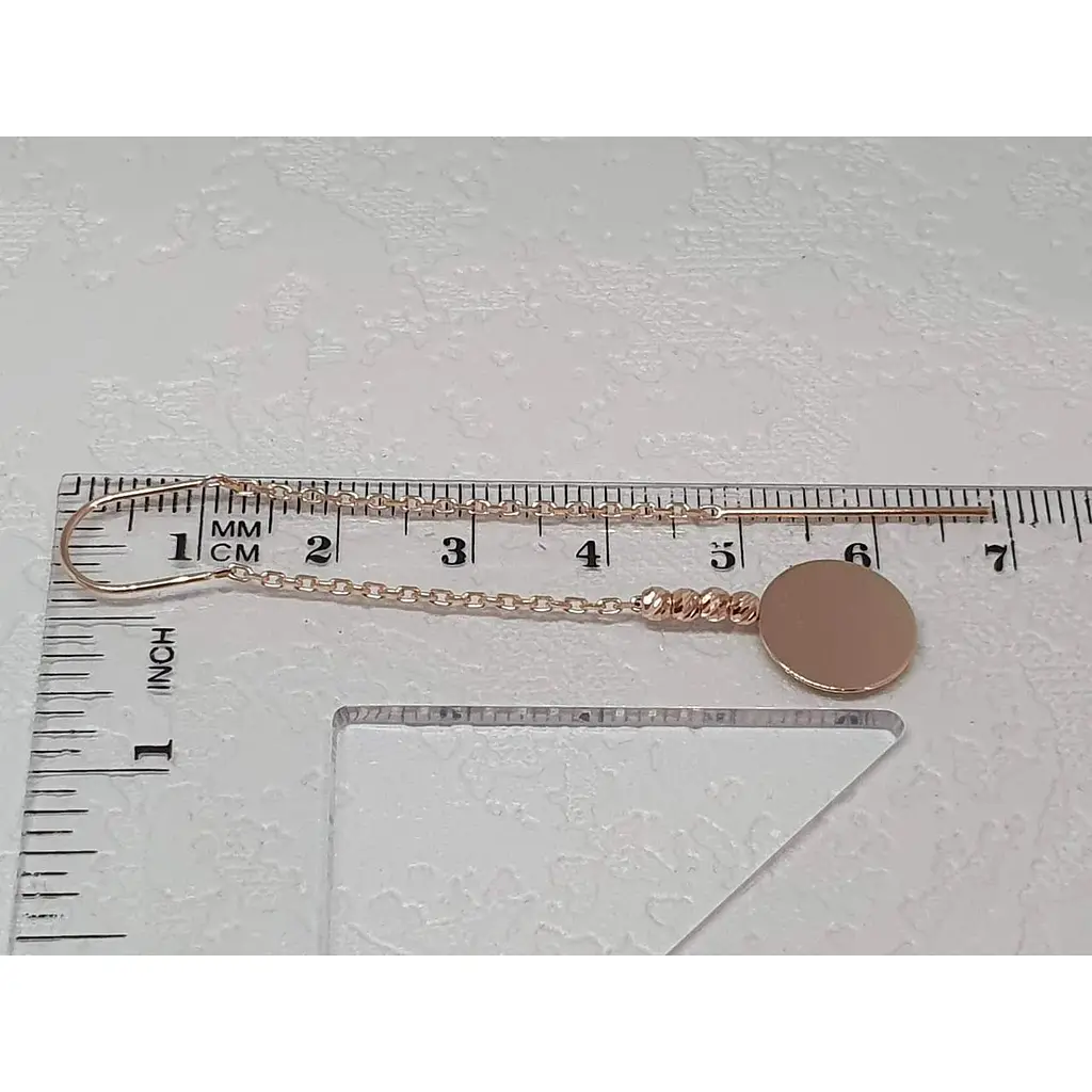 Золоті сережки-протяжки Favoritum. 210206 - фото 5