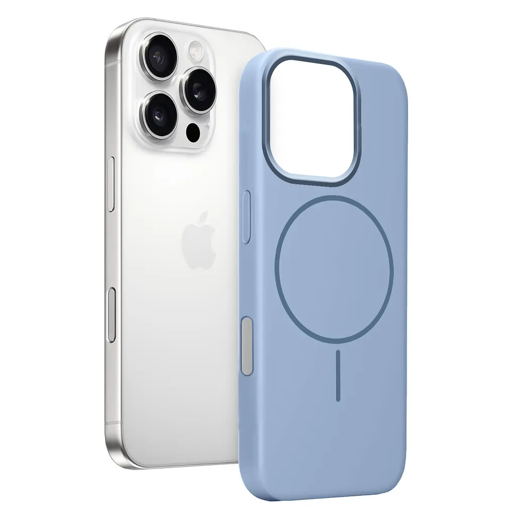 Чохол MAKE Apple iPhone 16 Pro Silicone Solo Sky Blue - фото 4