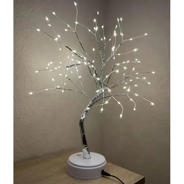 Настільна лампа XPRO NNG-06 LED Дерево сріблястий кристал (44898-NNG-06_322) - фото 6