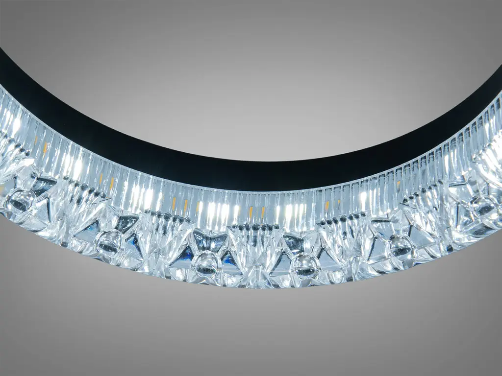 Стельова LED-люстра Diasha MX4770/3S BK, акрилові кільця, Ø40 см, 45 W - фото 5