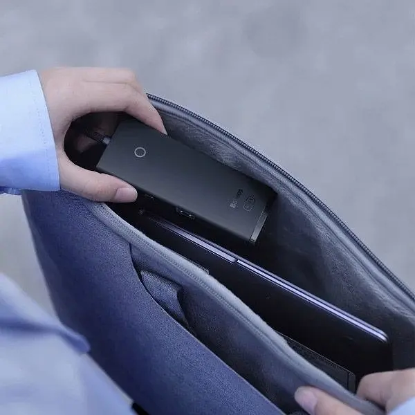 USB-хаб Baseus Lite Series 4-in-1 Hub Adapter Black (WKQX030401) [105720] - фото 8