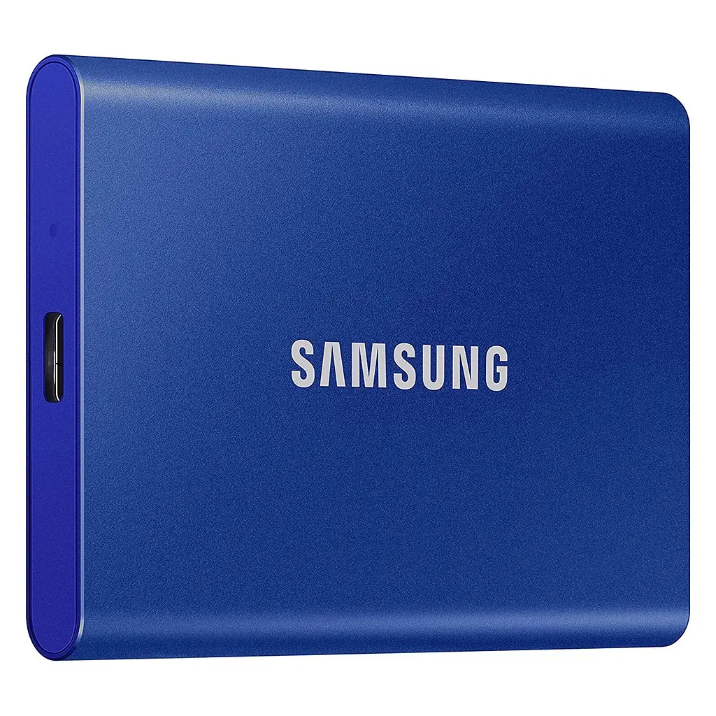 Внешний накопитель SSD Samsung T7 2TB Indigo Blue (MU-PC2T0H/WW) - фото 2