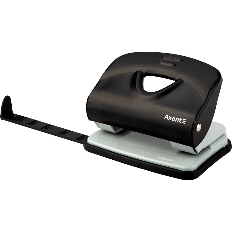 Діркопробивач для паперу Axent Exakt-2 металевий 20 аркушів чорний (3920-01-A) - фото 2