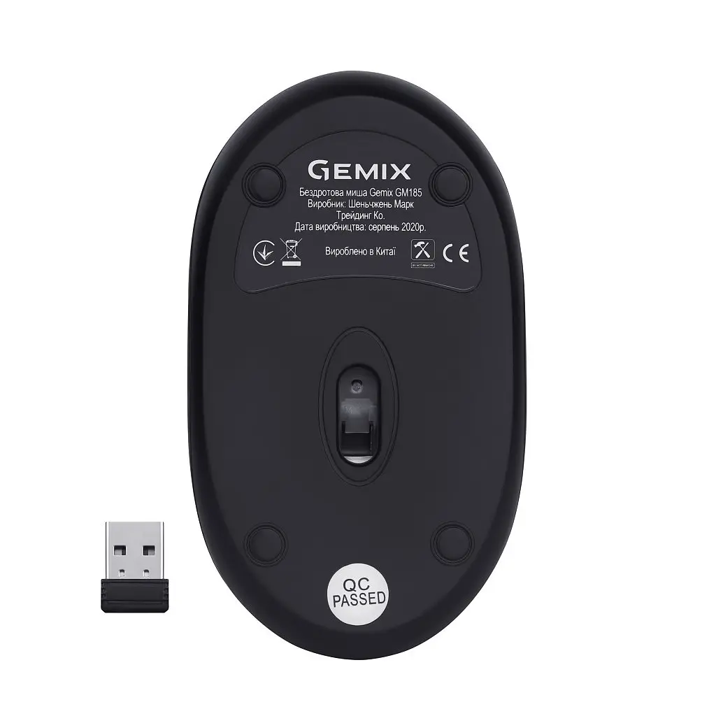 Мишка Gemix GM185 Wireless Black (GM185Bk) - фото 6