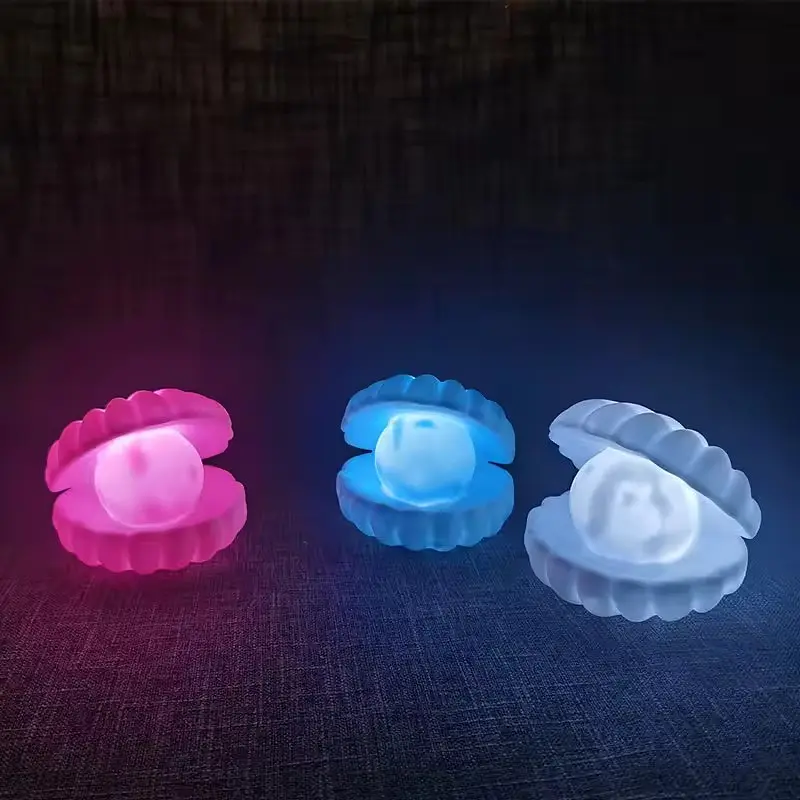 Нічник Мушля з перлиною Perl Light · LED світильник настільний бездротовий з USB зарядкою - фото 4