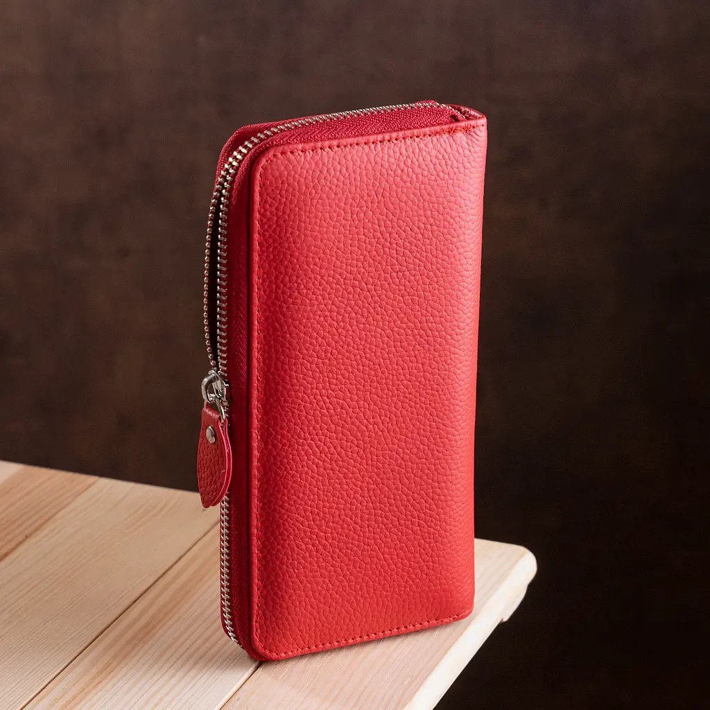 Женский кожаный кошелек-клатч ST Leather 9х18.5 см acs0015898 - фото 6