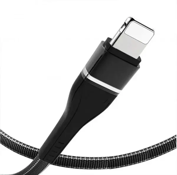 Кабель USB Lightning WUW X 112 color 1 m - фото 2