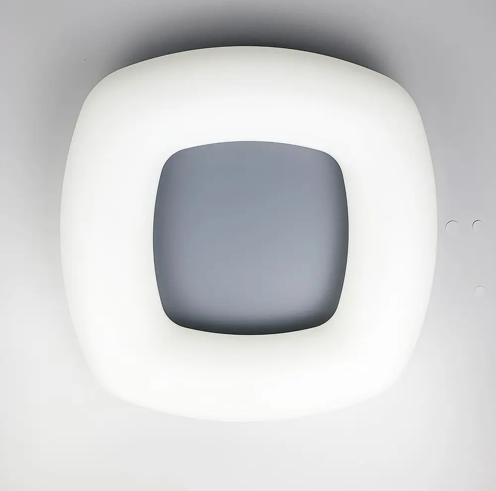 Потолочный LED светильник Schuller с серой основой 47×47 см | Line F | Арт. 6002 002 GR - фото 2