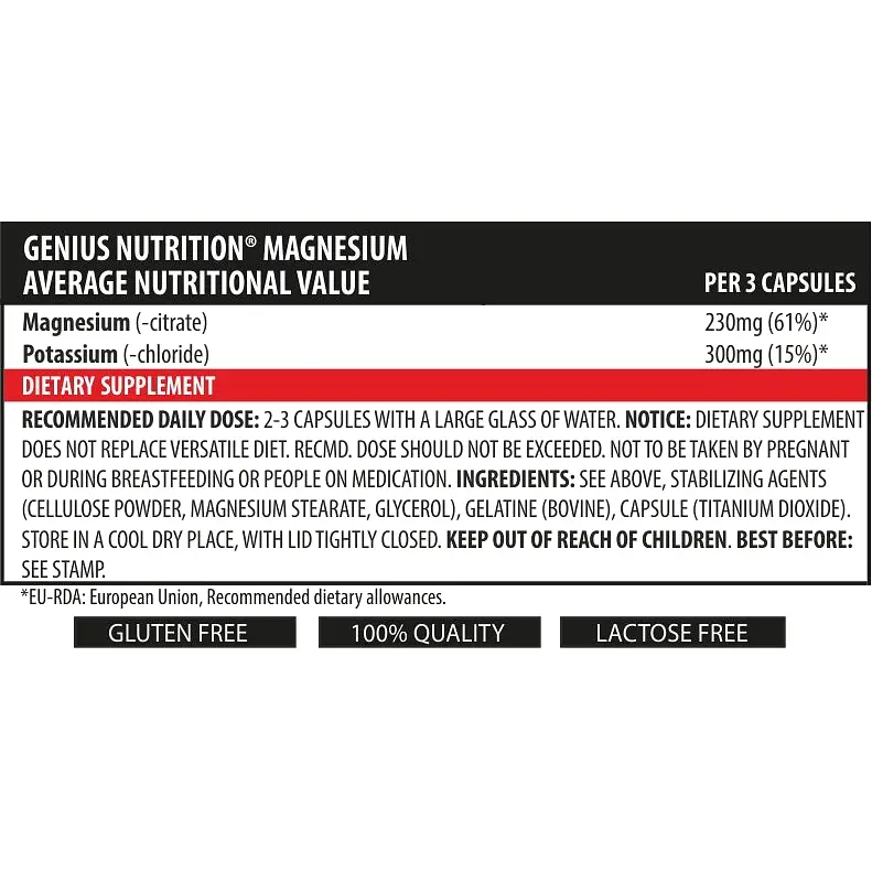 Магній Genius Nutrition Magnesium 90 капсул - фото 2
