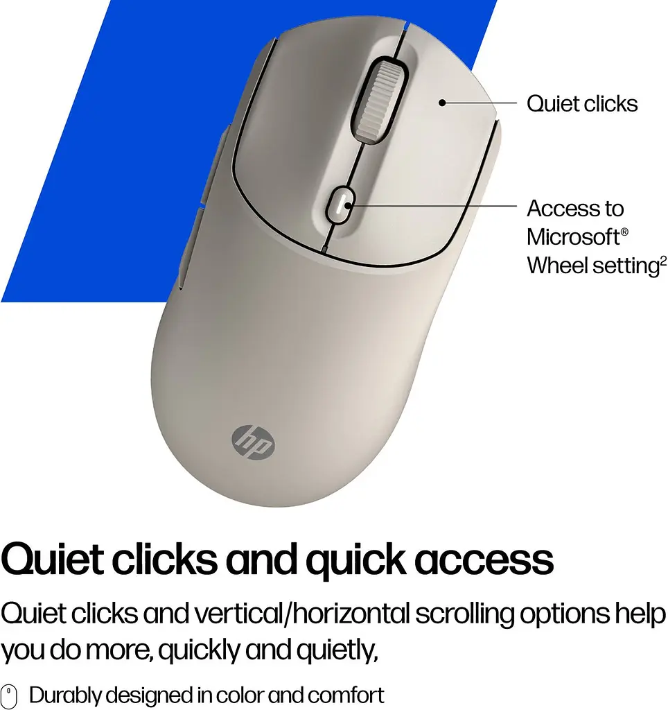 Компьютерная мышь HP 400 Quiet WL/BT maple teh0014028 - фото 3
