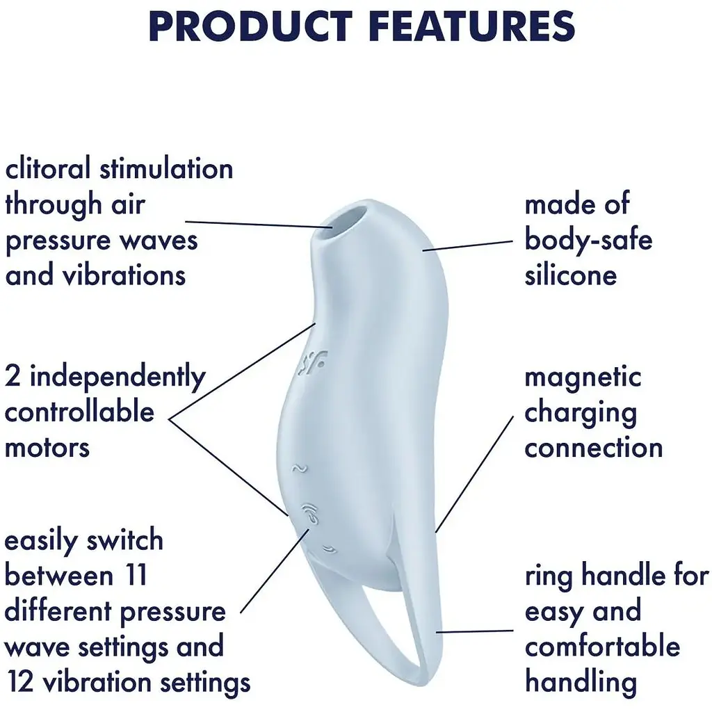 Вакуумний кліторальний стимулятор із вібрацією Satisfyer Pocket Pro 1 - фото 3