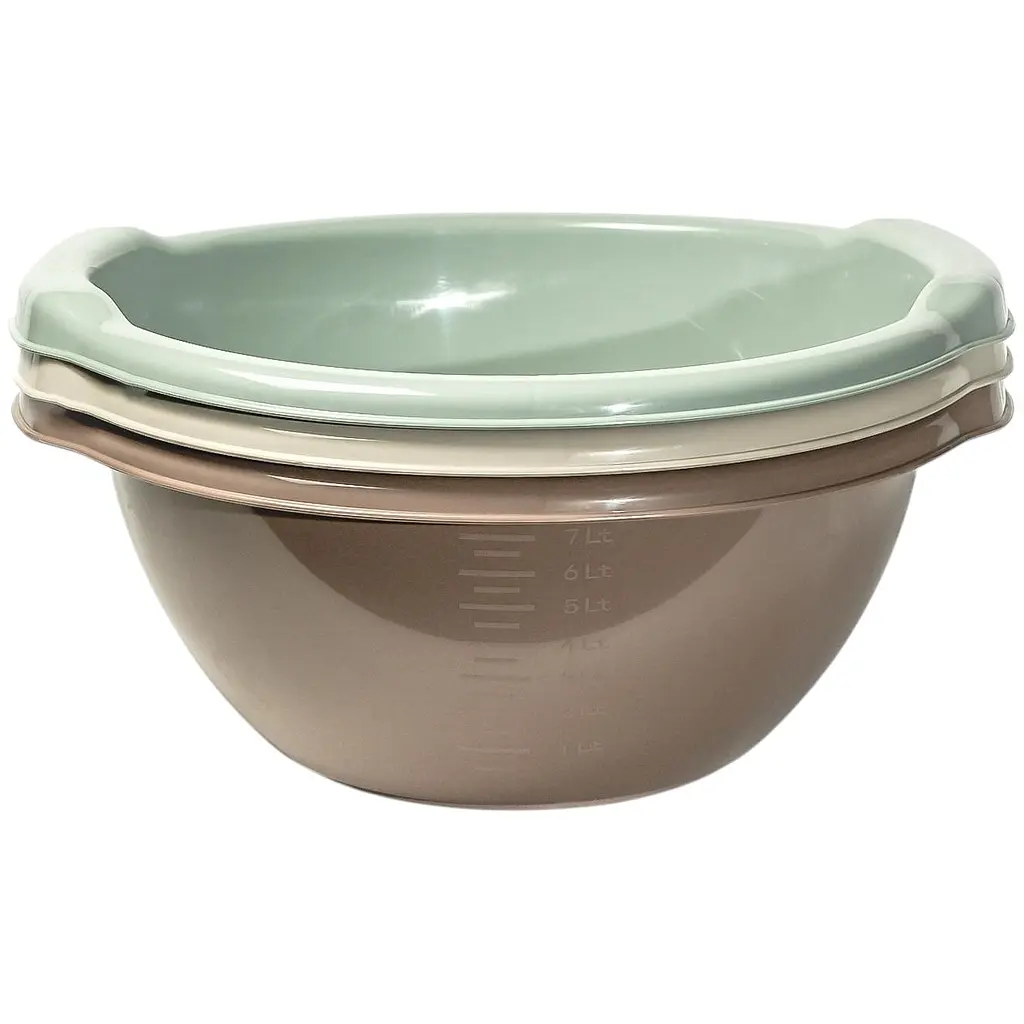 Таз Stars Plast круглый 9 л бежевый (94128/беж) - фото 2