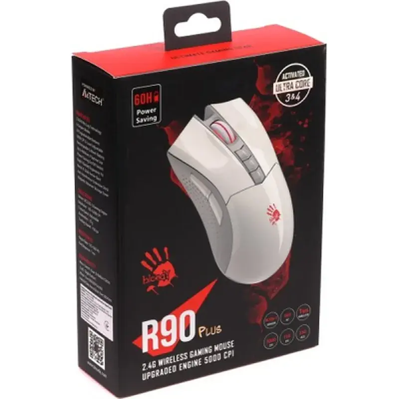 Мишка A4Tech Bloody R90 Plus Wireless Greyish White (4711421001731) - фото 11