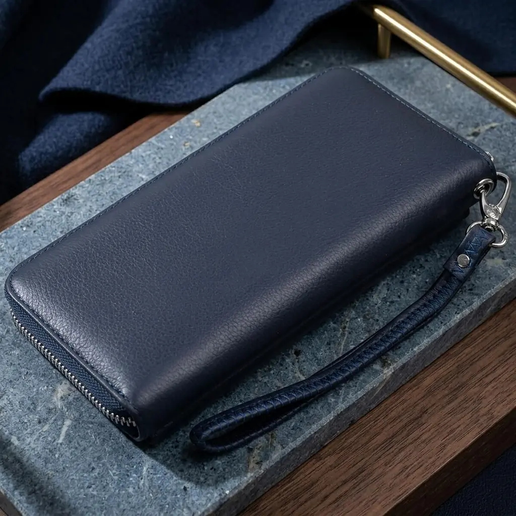 Гаманець універсальний жіночий ST Leather 19296 темно-синій - фото 4