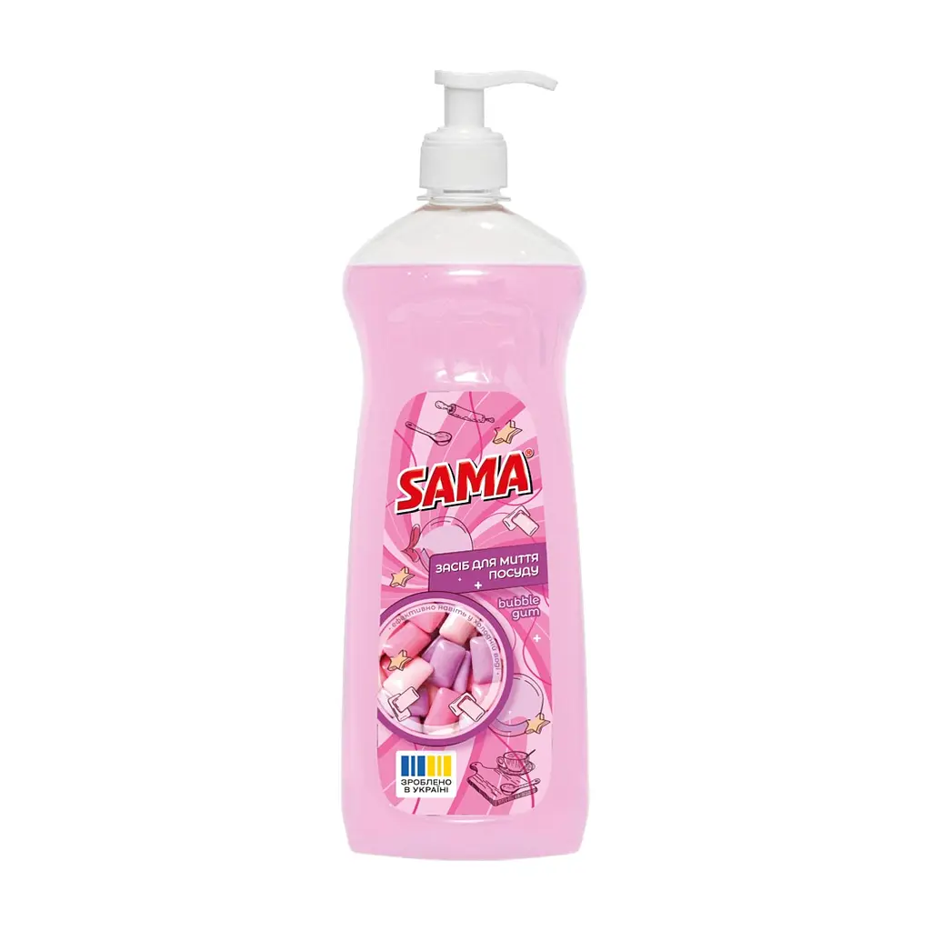 Средство для ручного мытья посуды Sama Bubble Gum 1000 г (4820270632116)