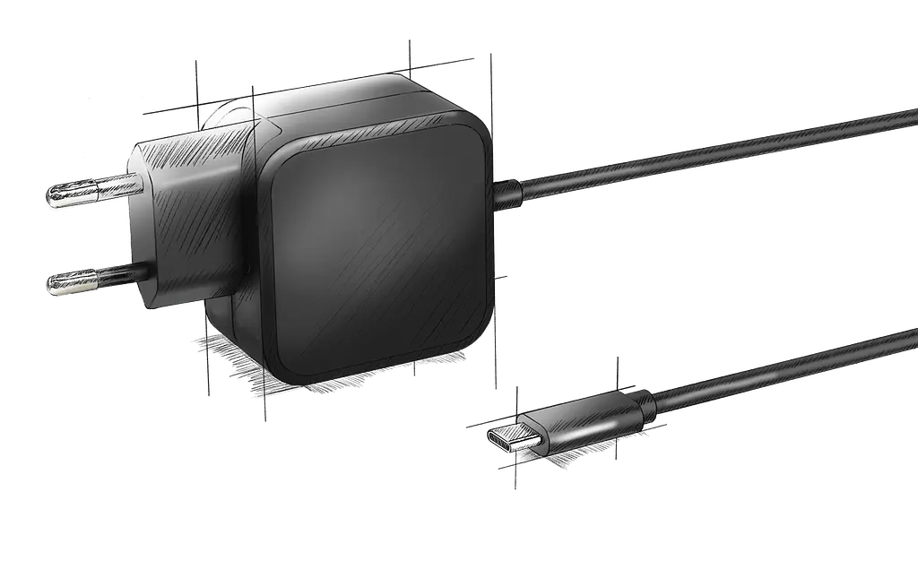 Блок живлення зарядний пристрій для ноутбуків Xilence 67W Mini PD Charger чорний - фото 4