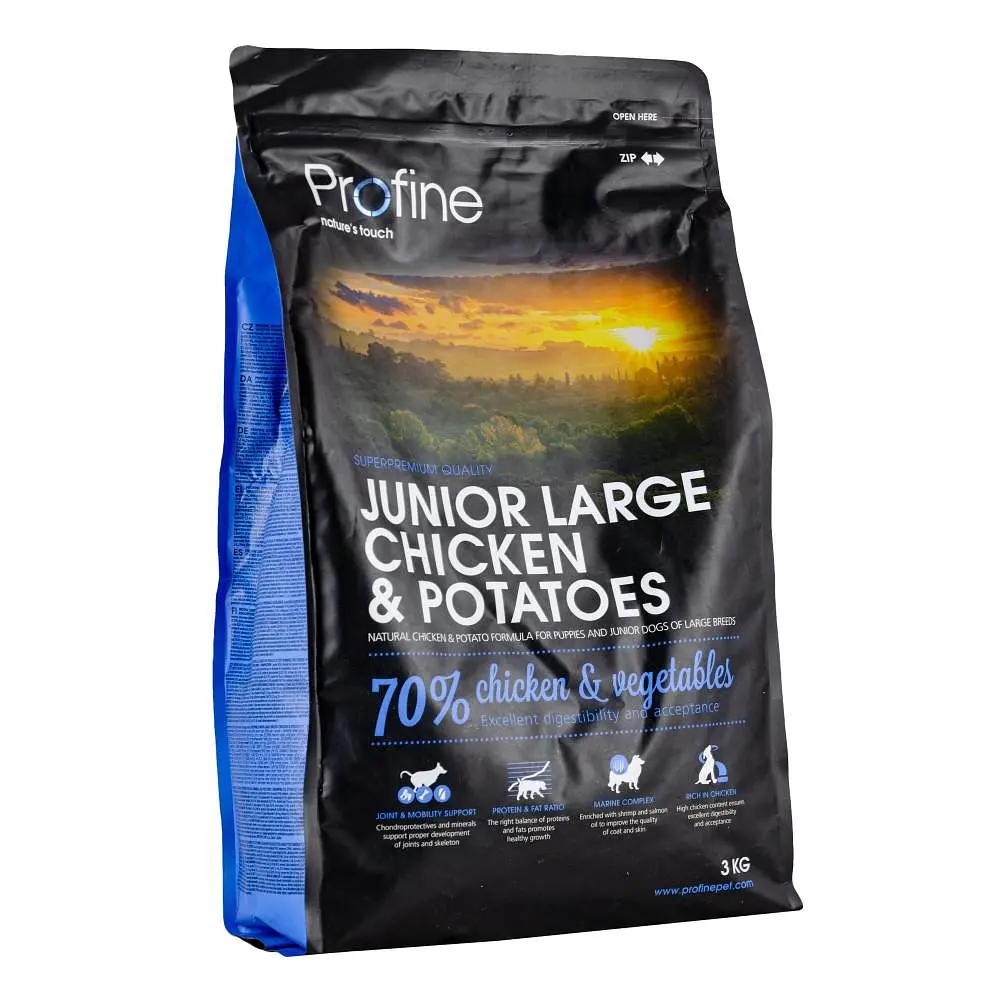 Сухий корм Profine Junior Large Breed 3 кг з куркою та картоплею для цуценят великих порід - фото 4