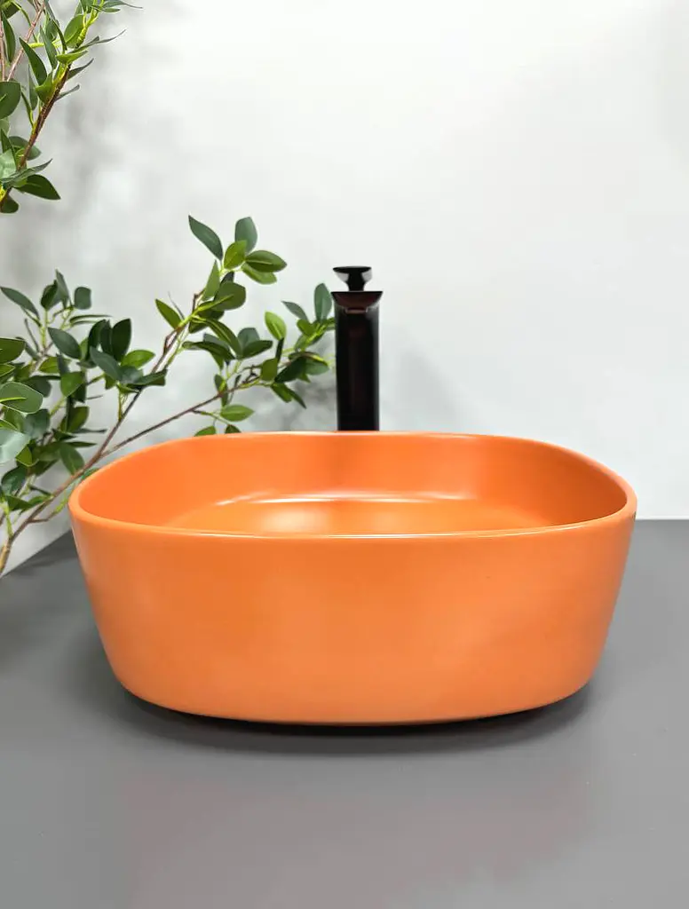 Умивальник VBI Arezzo terracotta matt накладний VBI-013204, Коричневий матовий - фото 3