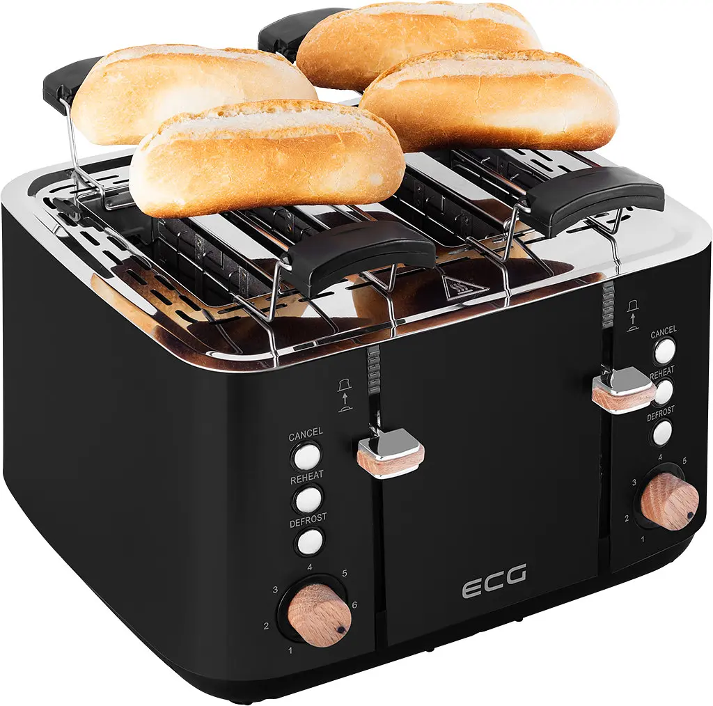 Тостер ECG ST 4768 Timber Black - фото 6