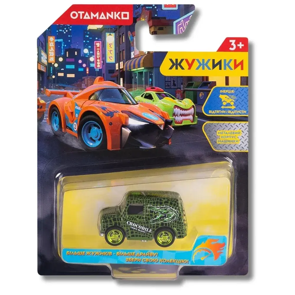 Машинка OTAMANKO Жужики Анімалізм Зелений - фото 5