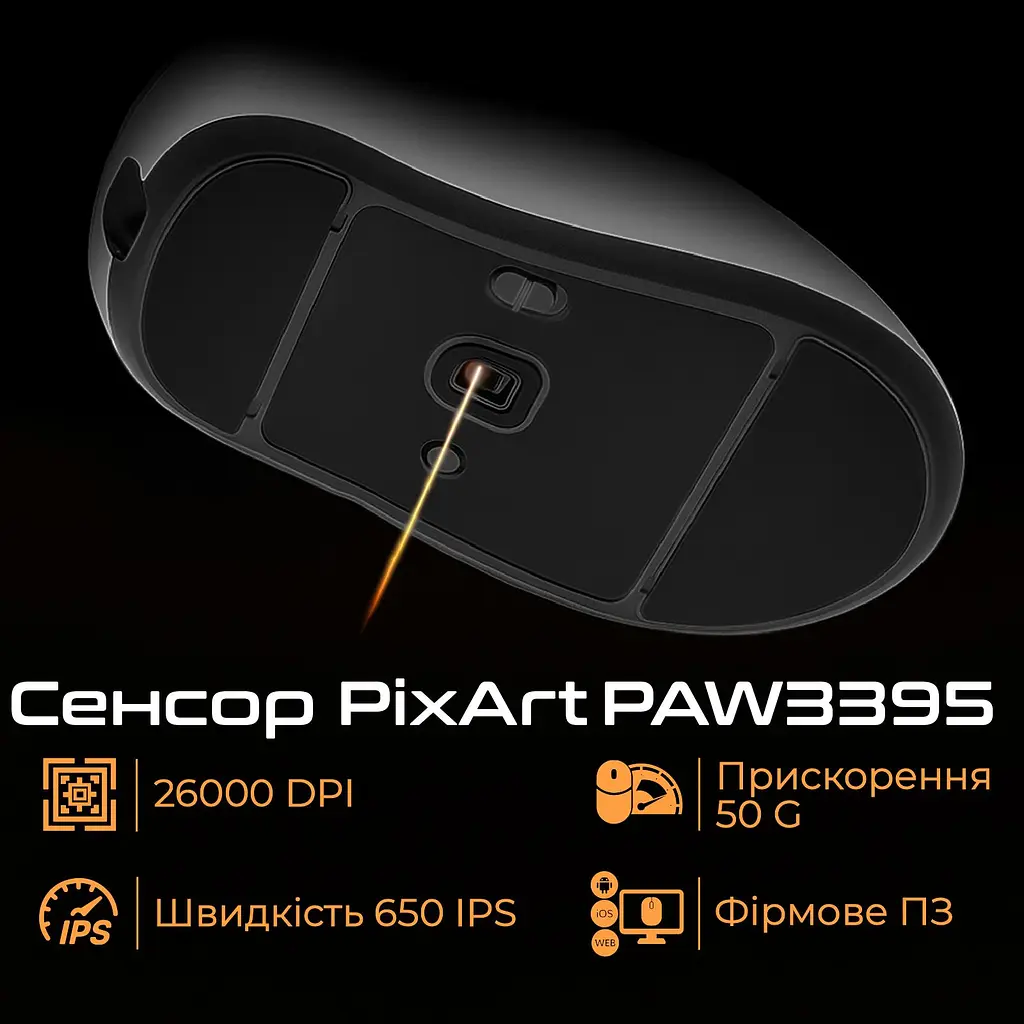 Миша RAWM ER21 Black (ER21.black) - фото 2