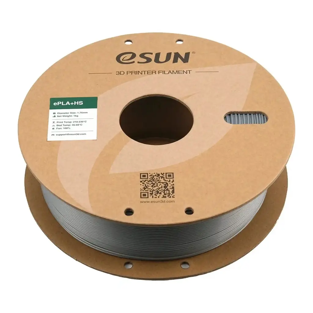 Пластик для 3D-принтера eSUN ePLA+HS, 1.75 мм, 1 кг, silver (EPLA+HS-P175S1) - фото 2