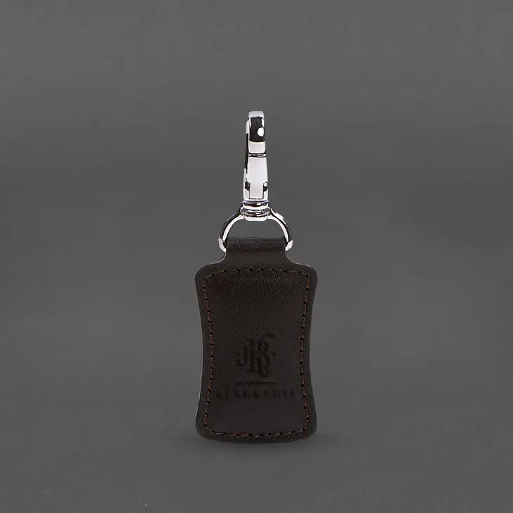 Шкіряний брелок Premium Темно-коричневий - фото 5