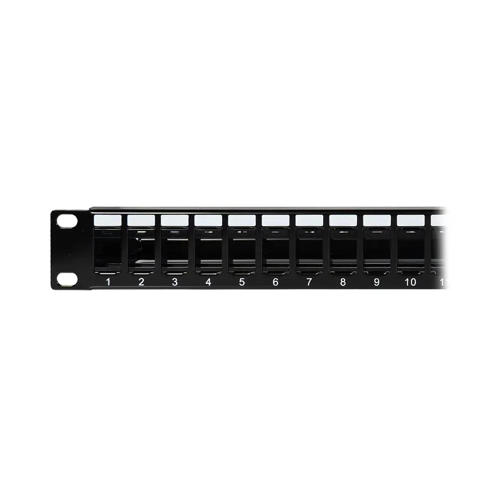 Патч-панель 24 порти Keystone NVC-P-16/24 19" 1U неекранована, з заднім організатором кабелю (73-00147) - фото 4